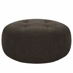 Fredriks Pouf Montfort - Chenille - Tissu Chenille Alix: Espresso