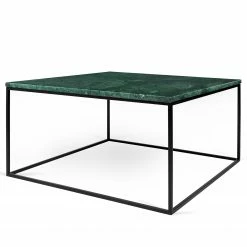 Temahome Table basse Gleam I - Marbre / Métal - Vert / Noir - Largeur : 75 cm