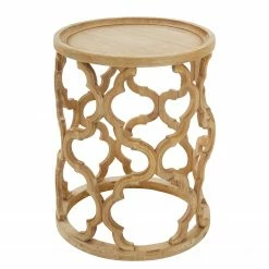 Ridgevalley Bout de canapé La Margineda - Sapin massif / Marron