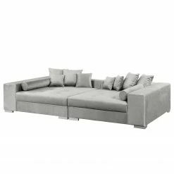 Loftscape Grand canapé Canton - Velours - Gris lumineux