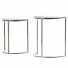 Loftscape Tables gigognes Timba (2 éléments) - Aluminium - Argenté