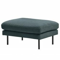 Mørteens Fauteuil Landos - Velours côtelé Licia: Bleu marine