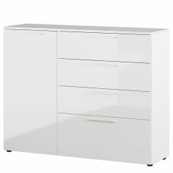 Germania Buffet Sunnyvale - Blanc brillant - Largeur : 135 cm
