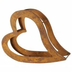 Boltze Range bûches Heart - Métal - Marron