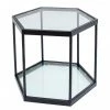 Kare Design Table basse Taha - Verre / Métal - Noir
