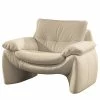 Loftscape Fauteuil Budal - Cuir véritable - Cuir Canela: Beige clair