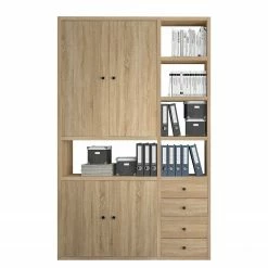 Fredriks Armoire de bureau Emporio IV - Imitation chêne de Sonoma