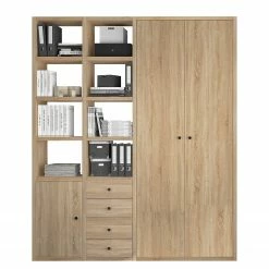 Fredriks Armoire de bureau Emporio VII - Imitation chêne de Sonoma