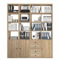 Fredriks Étagère de bureau Emporio VIII - Imitation chêne de Sonoma