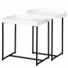 Loftscape Tables gigognes Sola (lot de 2) - Blanc / Noir