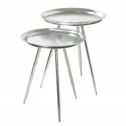 Loftscape Bout de canapé Hatta I - Verre - Argenté