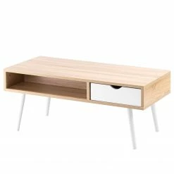 FLHF Table basse Exo - Imitation acacia