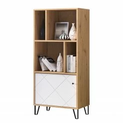 Trendteam Étagère Touch - Imitation chêne artisan / Blanc