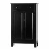 Ridgevalley Buffet haut Lamar - Pin massif - Noir
