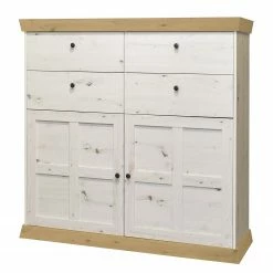 Ridgevalley Buffet haut Maiossa III - Imitation pin blanc / Imitation chêne de Navarra