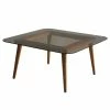 Loftscape Table basse Smola - Verre / Pin massif - Pin