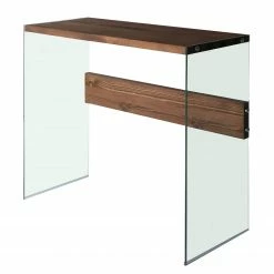 Loftscape Console Rodgau - Verre / Pin massif - Pin