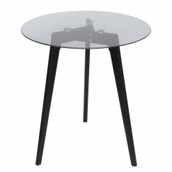 Loftscape Bout de canapé Great Bend - Métal / Verre - Noir