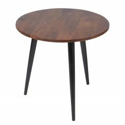 Tom Tailor Bout de canapé Saipina II - Manguier massif / Aluminium - Manguier / Noir