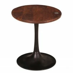 Tom Tailor Bout de canapé Montalbo II - Manguier massif / Fer - Manguier / Noir