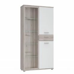 Loftscape Vitrine Piemont - Éclairage inclus - Imitation chêne de sable