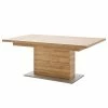 Naturoo Table Rockford - (Extensible) Imitation chêne / Argenté - 180 x 100 cm