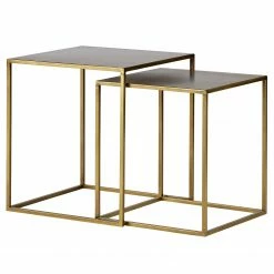 Red Living Bouts de canapé Turon (lot de 2) - Métal - Laiton