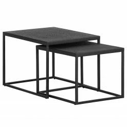 Red Living Bouts de canapé Sorken (lot de 2) - Métal - Noir