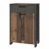 Loftscape Buffet Ravenswood II - Imitation bois recyclé / Anthracite