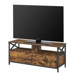 Red Living Meuble TV Molalla II - Marron / Noir