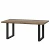 Red Living Table basse Vallegrande - Imitation pin des Alpes / Noir