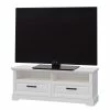 Ridgevalley Meuble TV New Dessa - Imitation pin blanc