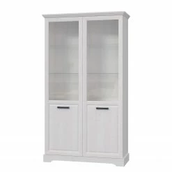 Ridgevalley Vitrine double New Dessa - Imitation pin blanc