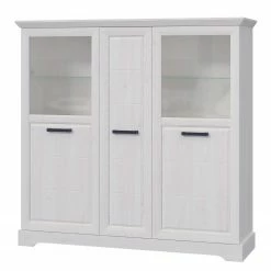 Ridgevalley Buffet haut New Dessa II - Imitation pin blanc