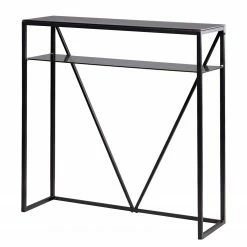 Loftscape Console Kolding - Verre / Métal - Gris / Noir