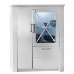 Trendteam Buffet haut Georgia - Imitation pin blanc