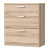 Loftscape Commode Almelo - Imitation chêne clair - Largeur : 75 cm