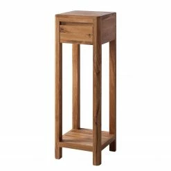 Ars Natura Table d’appoint Anamur I - Chêne - Hauteur : 90 cm