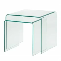 Fredriks Table d'appoint gigogne Drap - Verre