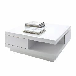 Fredriks Table basse Hilja - Blanc brillant