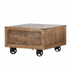 Ars manufacti Table basse Pintage - Manguier massif - Teinté et verni