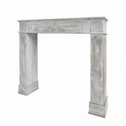 Maison Belfort Cadre de cheminée Wilton I - Paulownia partiellement massif