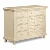 Ridgevalley Commode Bendals - Peuplier partiellement massif Blanc crème