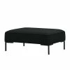 Studio Copenhagen Repose-pieds Ampio Tissu - Tissu Floreana : Anthracite - Noir