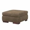 Ars Natura Pouf repose-pieds Maine - Cappuccino