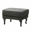 Maison Belfort Pouf repose-pieds Miscol - Gris foncé