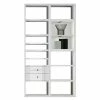Loftscape Etagère Emporior II - Blanc brillant / Blanc - Avec éclairage
