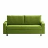 Chillout by Franz Fertig Canapé convertible Aura - Vert - Largeur : 156 cm