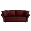 Chillout by Franz Fertig Canapé convertible Florenz - Bordeaux - Largeur : 200 cm