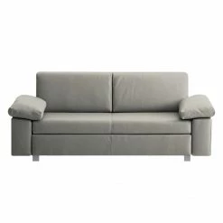 Chillout by Franz Fertig Canapé convertible Plaza - Gris - Largeur : 192 cm - Accoudoir réglable